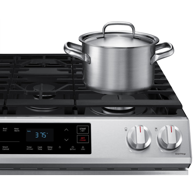  Samsung 30-inch Slide-in Gas Range with Wi-Fi Connect NX60T8111SS/AA IMAGE 10