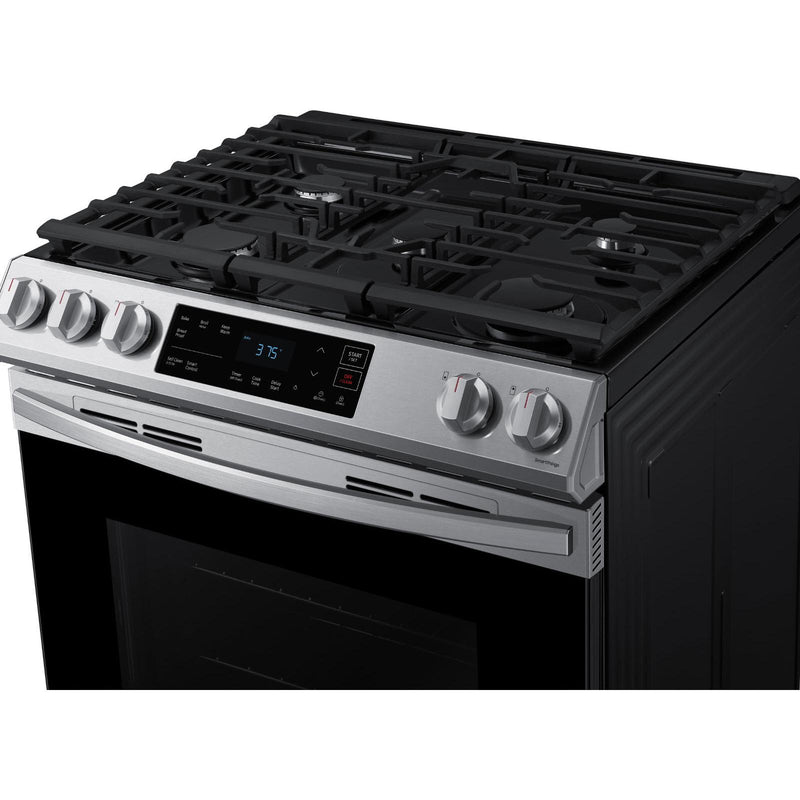  Samsung 30-inch Slide-in Gas Range with Wi-Fi Connect NX60T8111SS/AA IMAGE 3