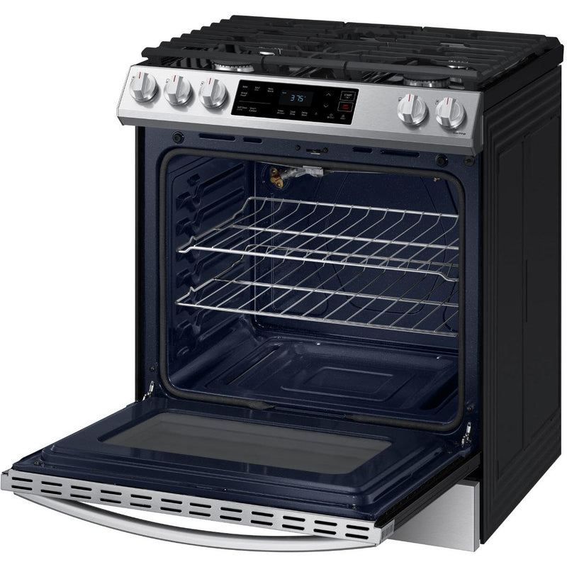  Samsung 30-inch Slide-in Gas Range with Wi-Fi Connect NX60T8111SS/AA IMAGE 5