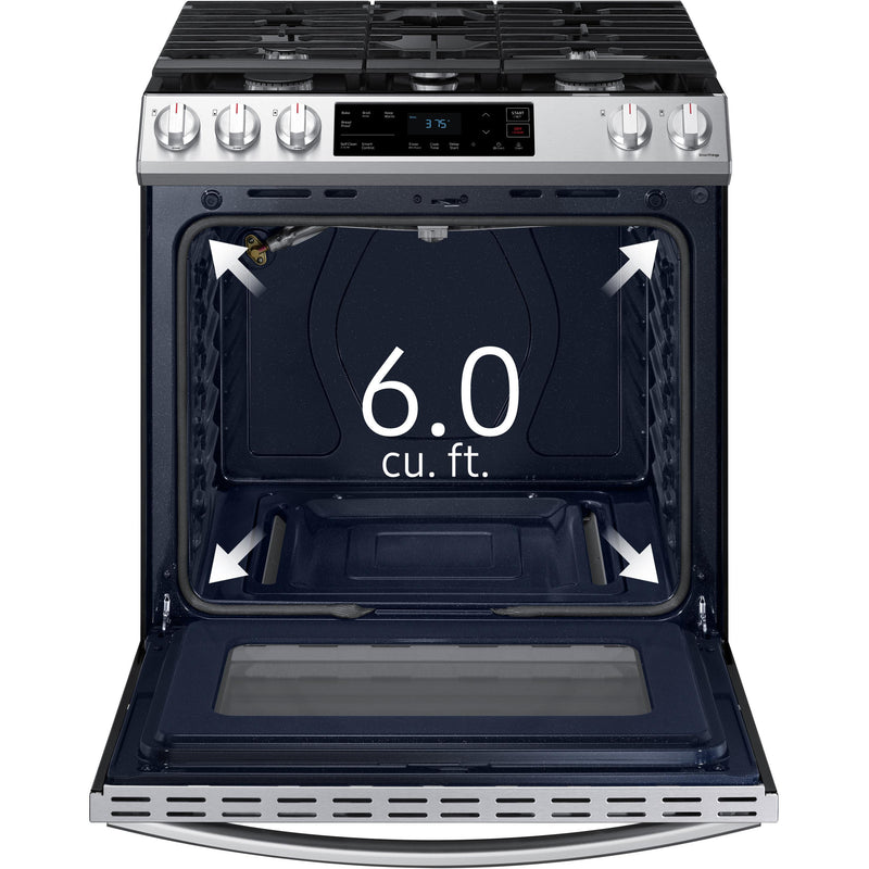  Samsung 30-inch Slide-in Gas Range with Wi-Fi Connect NX60T8111SS/AA IMAGE 8