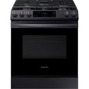  Samsung 30-inch Slide-in Gas Range with Wi-Fi Connect NX60T8111SG/AA IMAGE 1