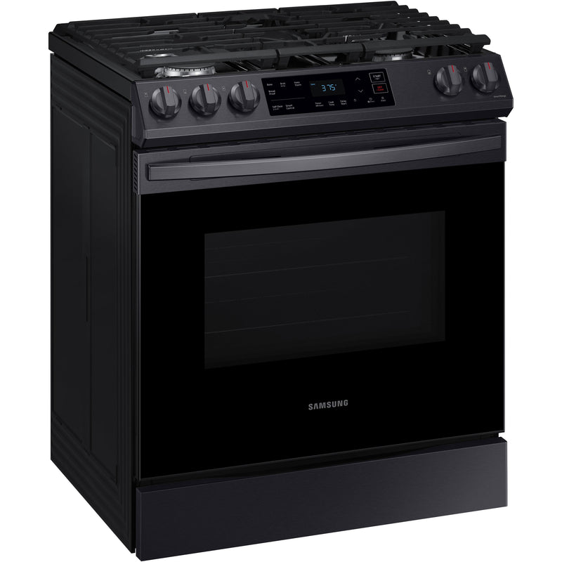  Samsung 30-inch Slide-in Gas Range with Wi-Fi Connect NX60T8111SG/AA IMAGE 2