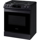  Samsung 30-inch Slide-in Gas Range with Wi-Fi Connect NX60T8111SG/AA IMAGE 3