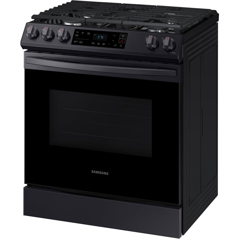 Samsung 30-inch Slide-in Gas Range with Wi-Fi Connect NX60T8111SG/AA IMAGE 3