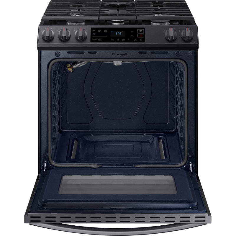  Samsung 30-inch Slide-in Gas Range with Wi-Fi Connect NX60T8111SG/AA IMAGE 4