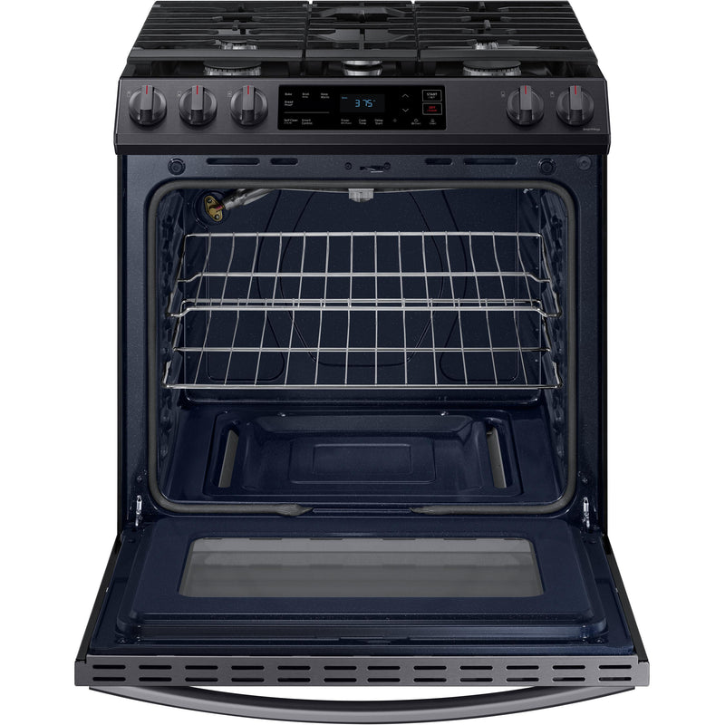  Samsung 30-inch Slide-in Gas Range with Wi-Fi Connect NX60T8111SG/AA IMAGE 5