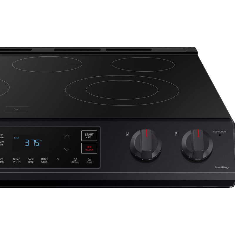  Samsung 30-inch Slide-in Electric Range with Wi-Fi Connectivity NE63T8111SG/AA IMAGE 4