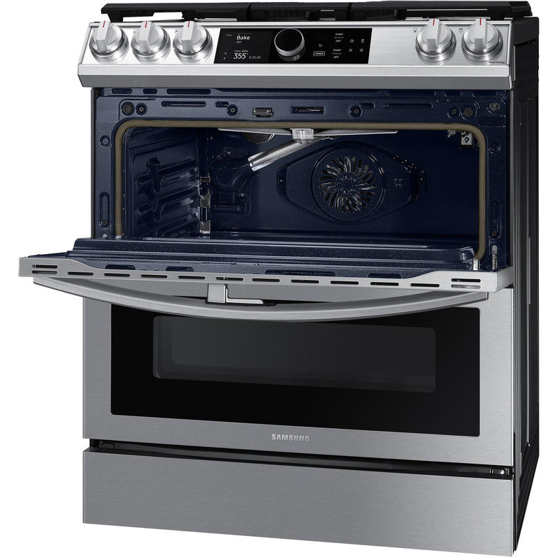  Samsung 30-inch Slide-in Gas Range with Wi-Fi Connectivity NX60T8751SS/AA IMAGE 10