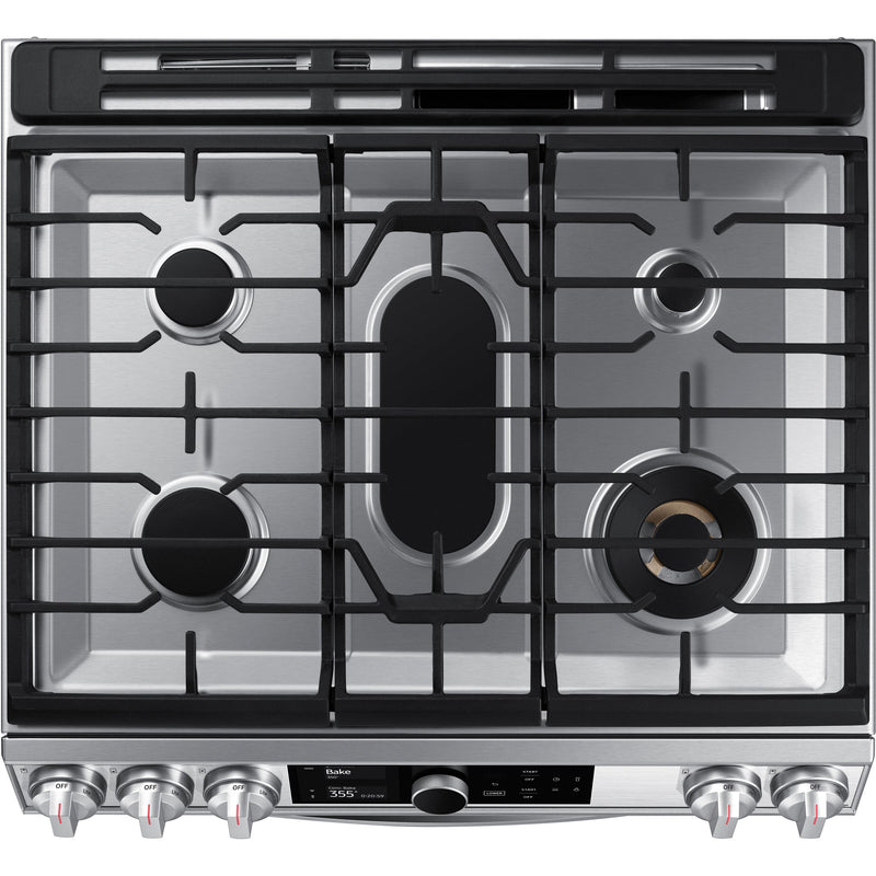  Samsung 30-inch Slide-in Gas Range with Wi-Fi Connectivity NX60T8751SS/AA IMAGE 11