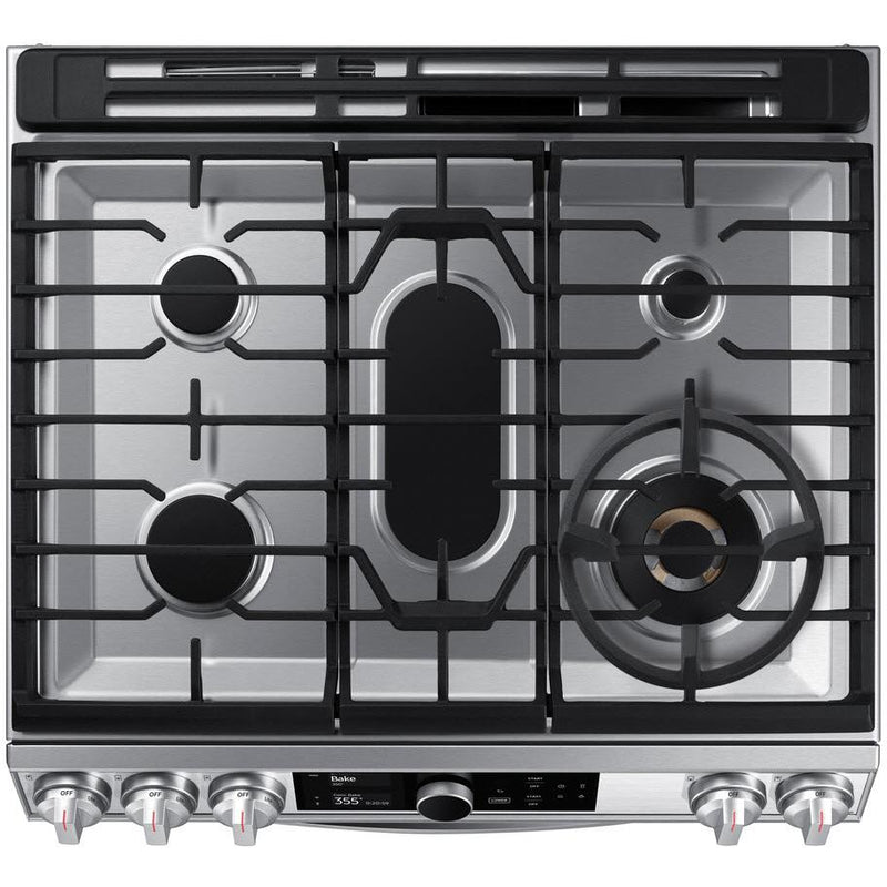  Samsung 30-inch Slide-in Gas Range with Wi-Fi Connectivity NX60T8751SS/AA IMAGE 12