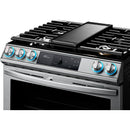  Samsung 30-inch Slide-in Gas Range with Wi-Fi Connectivity NX60T8751SS/AA IMAGE 3