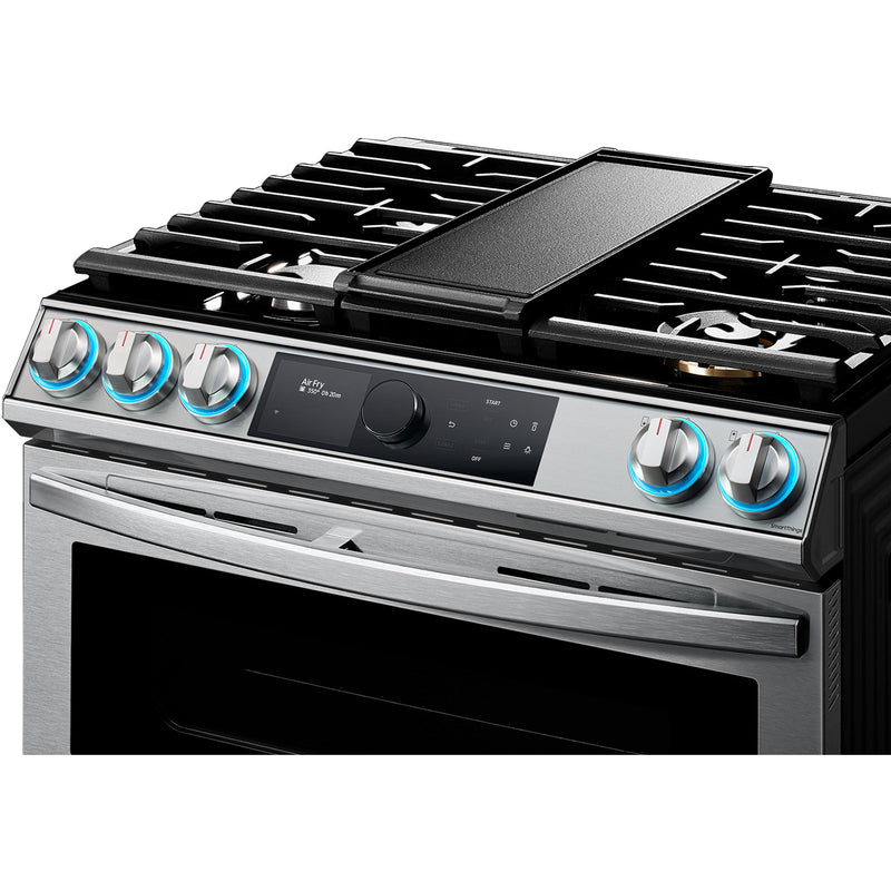  Samsung 30-inch Slide-in Gas Range with Wi-Fi Connectivity NX60T8751SS/AA IMAGE 3
