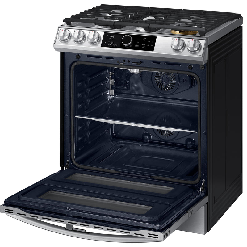  Samsung 30-inch Slide-in Gas Range with Wi-Fi Connectivity NX60T8751SS/AA IMAGE 8