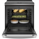 GE Profile 30-inch Slide-in Induction Electric Range with Wi-Fi Connectivity PHS930YPFS IMAGE 3