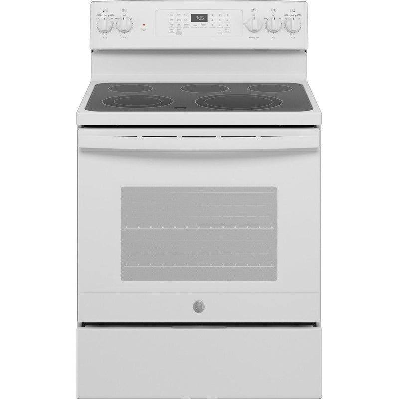 GE 30-inch Freestanding Electric Range with Convection Technology JB735DPWW IMAGE 1