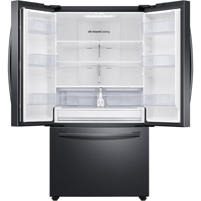  Samsung 36-inch, 28.2 cu.ft. Freestanding French 3-Door Refrigerator with Internal Ice Maker RF28T5001SG/AA IMAGE 4