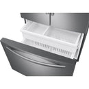  Samsung 36-inch, 28.2 cu.ft. Freestanding French 3-Door Refrigerator with Internal Ice Maker RF28T5001SR/AA IMAGE 8