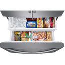  Samsung 36-inch, 28.2 cu.ft. Freestanding French 3-Door Refrigerator with Internal Ice Maker RF28T5001SR/AA IMAGE 9