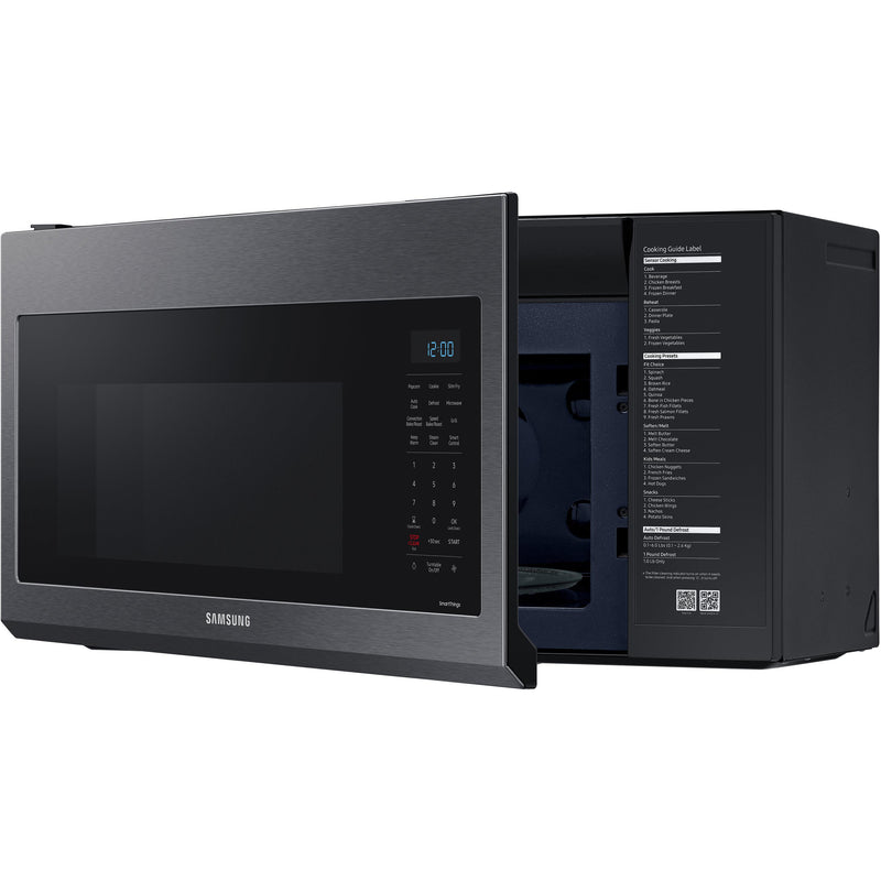  Samsung 30-inch, 1.7 cu.ft. Over-the-Range Microwave Oven with Wi-Fi Connectivity MC17T8000CG/AA IMAGE 5