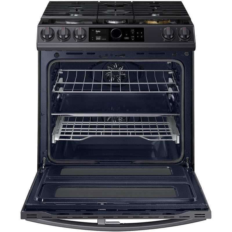  Samsung 30-inch Slide-In Dual Fuel Range with Wi-Fi Connectivity NY63T8751SG/AA IMAGE 2