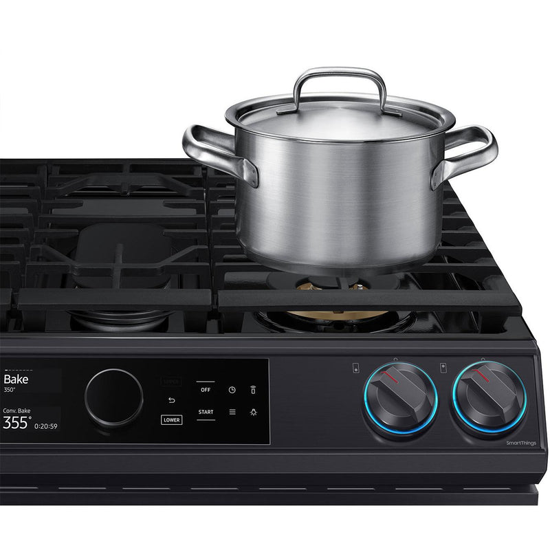  Samsung 30-inch Slide-In Dual Fuel Range with Wi-Fi Connectivity NY63T8751SG/AA IMAGE 4