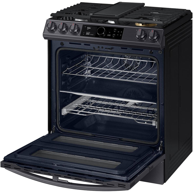  Samsung 30-inch Slide-In Dual Fuel Range with Wi-Fi Connectivity NY63T8751SG/AA IMAGE 6
