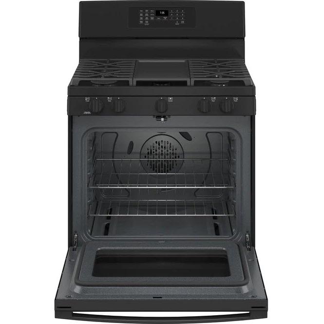 GE 30-inch Freestanding Gas Range with Convection Technology JGB735DPBB IMAGE 2