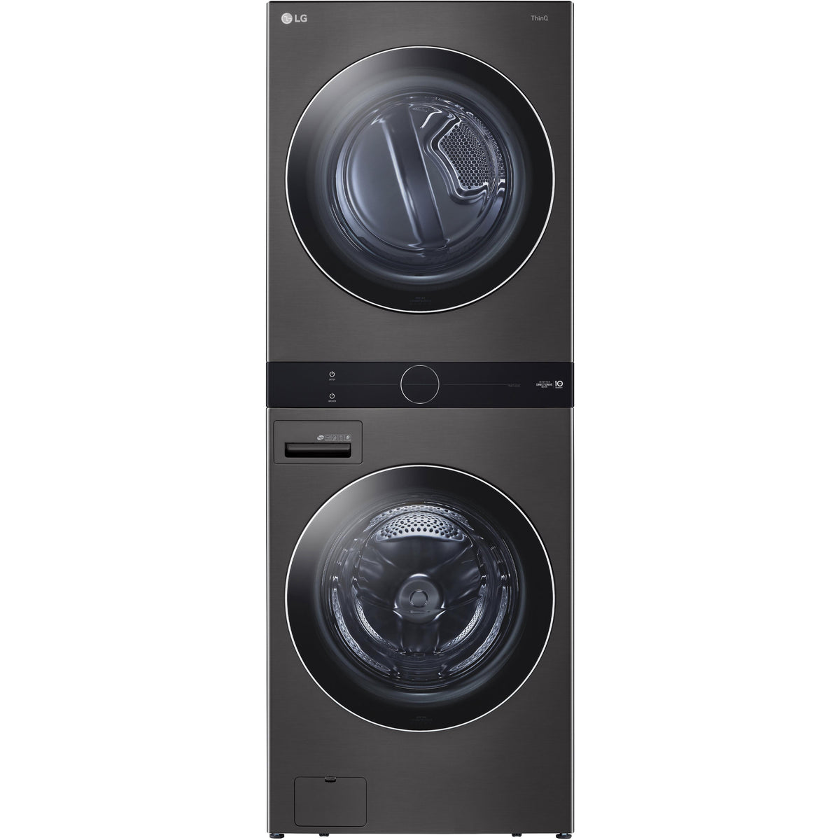 LG Stacked Washer/Dryer Gas Laundry Center with TurboWash™ 360 Technol
