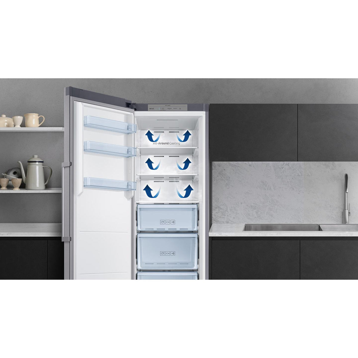 Samsung 11.4 cu.ft. Upright Freezer with Convertible Zone RZ11M7074SA/