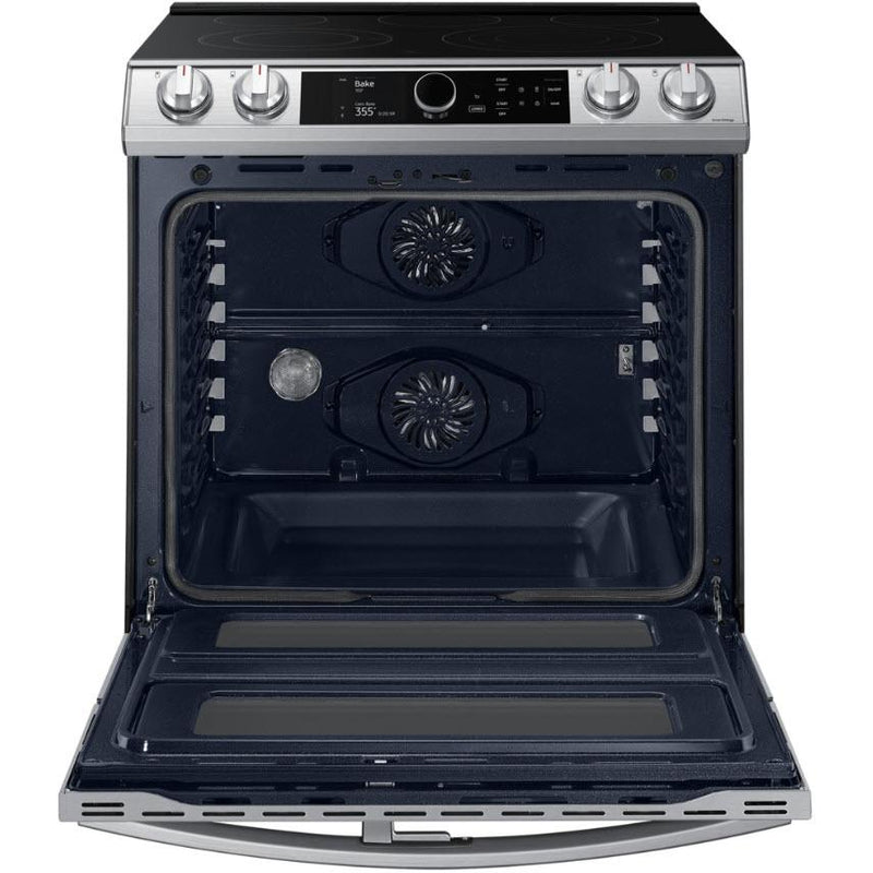  Samsung 30-inch Slide-in Electric Range with Wi-Fi Connectivity NE63T8751SS/AA IMAGE 4