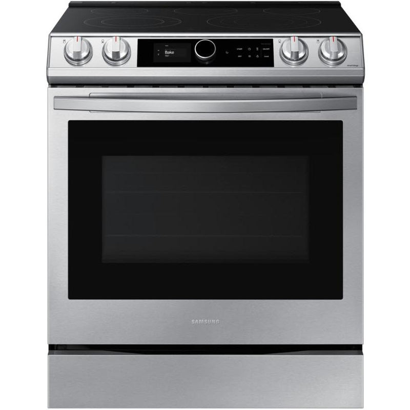  Samsung 30-inch Slide-in Electric Range with Wi-Fi Connectivity NE63T8711SS/AA IMAGE 1