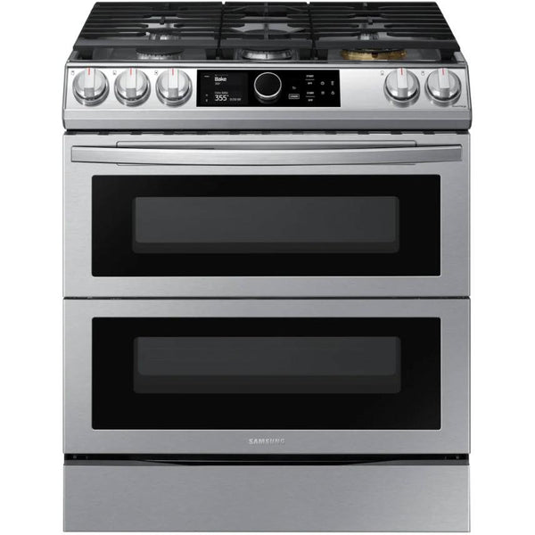  Samsung 30-inch Slide-In Dual Fuel Range with Wi-Fi Connectivity NY63T8751SS/AA IMAGE 1