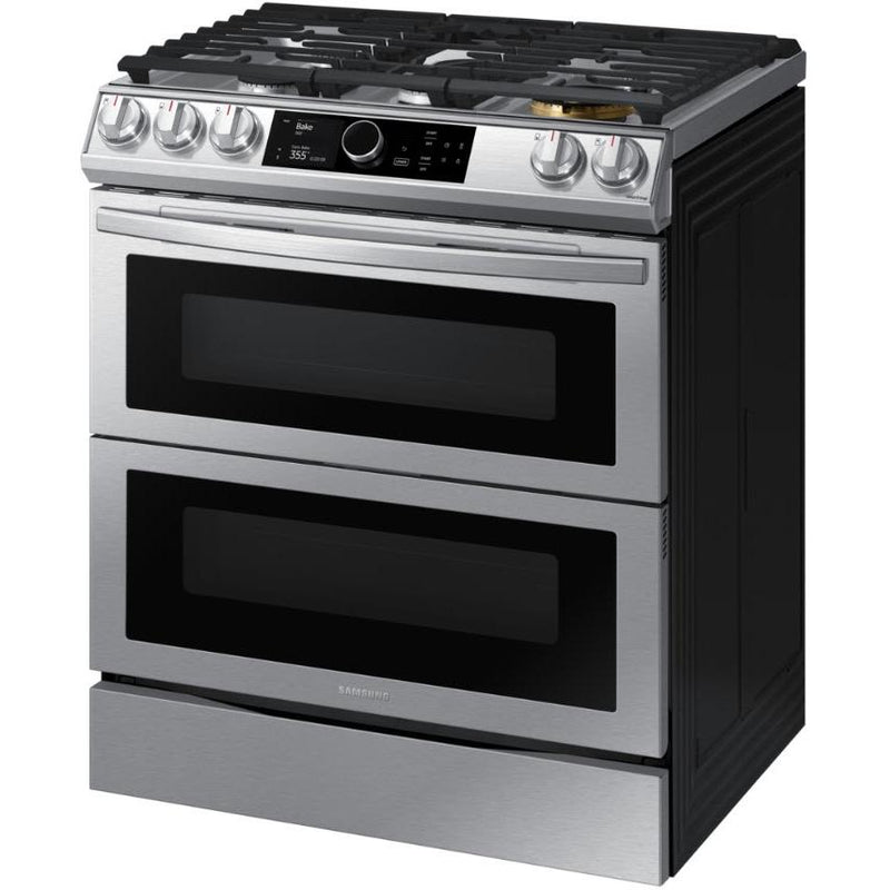  Samsung 30-inch Slide-In Dual Fuel Range with Wi-Fi Connectivity NY63T8751SS/AA IMAGE 3