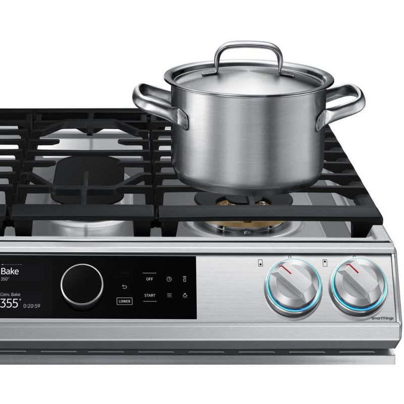  Samsung 30-inch Slide-In Dual Fuel Range with Wi-Fi Connectivity NY63T8751SS/AA IMAGE 6