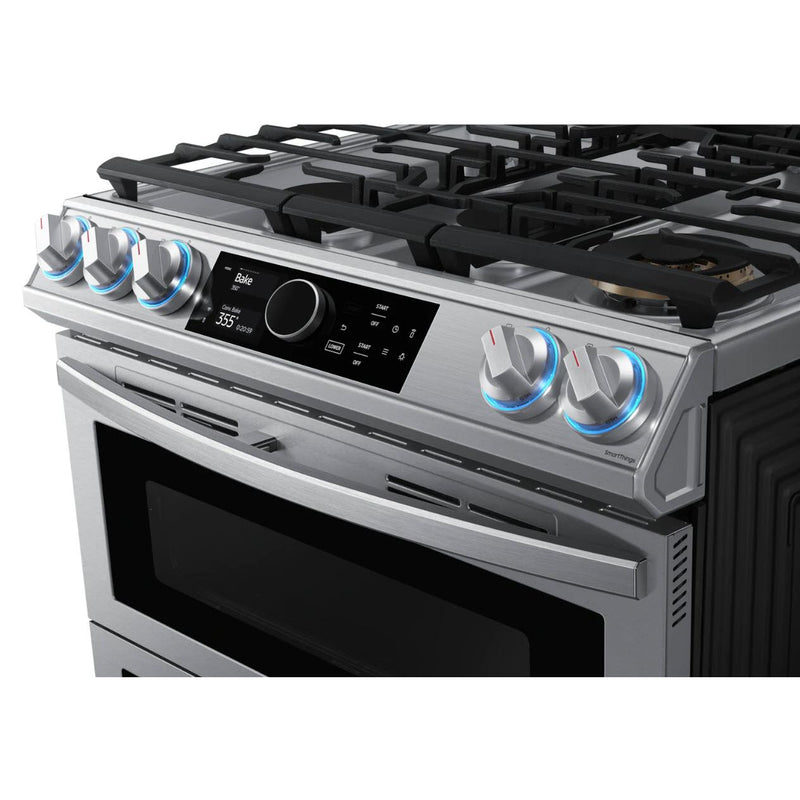  Samsung 30-inch Slide-In Dual Fuel Range with Wi-Fi Connectivity NY63T8751SS/AA IMAGE 7