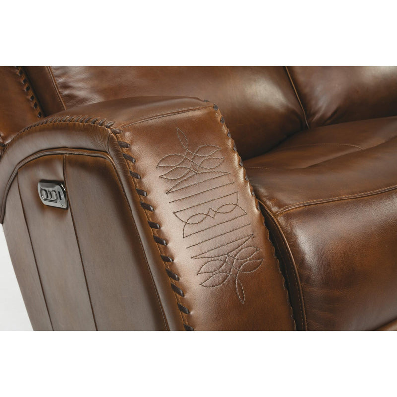 Flexsteel Mustang Power Reclining Leather Loveseat 1873-64PH-729-70 IMAGE 4