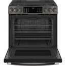 GE Profile 30-inch Slide-In Gas Range with No Preheat Air Fry PGS930BPTS IMAGE 2
