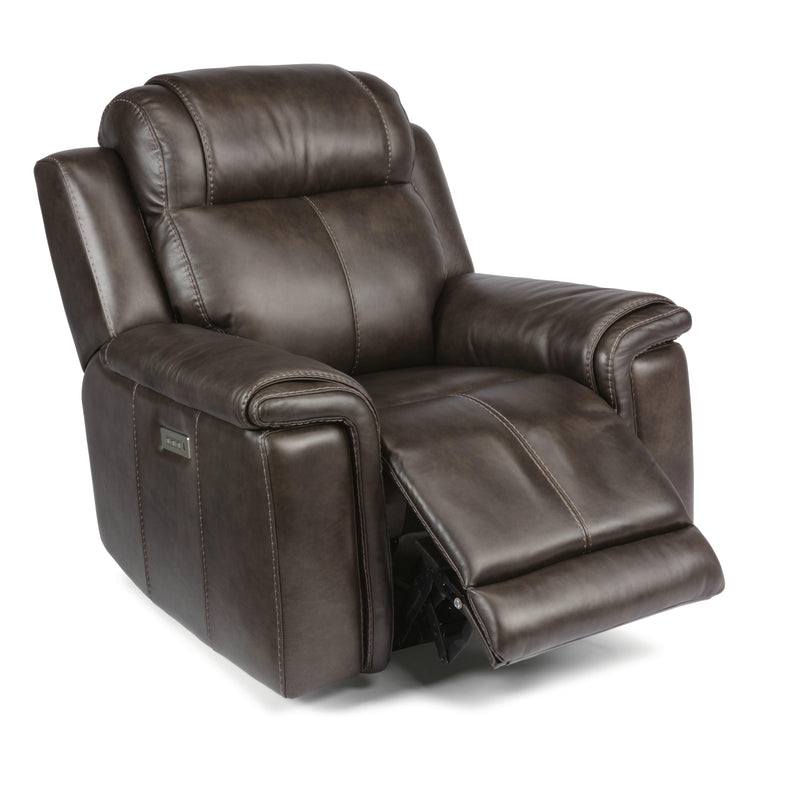 Flexsteel Kingsley Power Leather Match Recliner 1128-50P-295-02 IMAGE 2