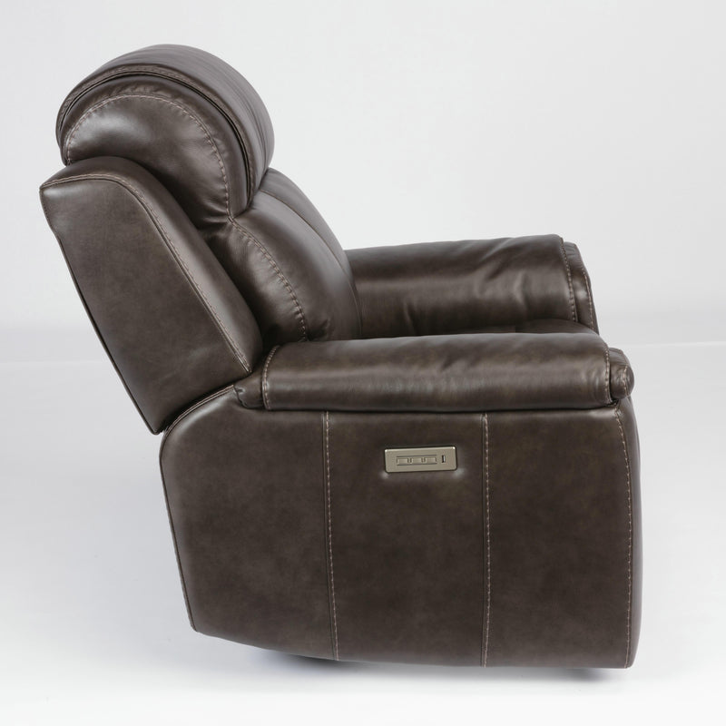 Flexsteel Kingsley Power Leather Match Recliner 1128-50P-295-02 IMAGE 4