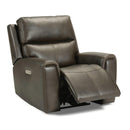 Flexsteel Jarvis Power Leather Match Recliner 1828-50PH 009-70 IMAGE 2