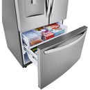  LG 36-inch, 29 cu.ft. Freestanding French 3-Door Refrigerator with Multi-Air Flow™ Technology LRFWS2906S IMAGE 8