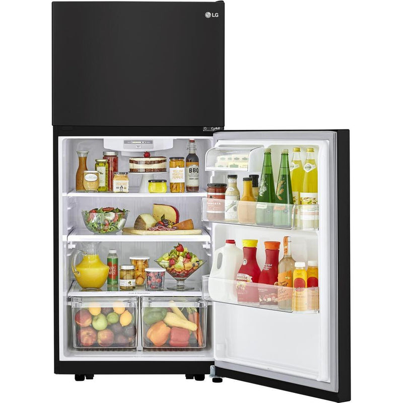 LG 30-inch, 20.2 cu.ft. Freestanding Top Freezer Refrigerator with Smart Diagnosis™ LTCS20020B IMAGE 5