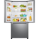  Samsung 18 cu. ft. Counter-Depth French 3-Door Refrigerator RF18A5101SR/AA IMAGE 3
