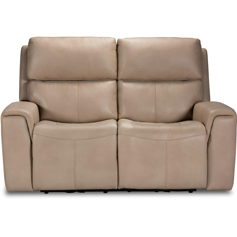 Flexsteel Jarvis Power Reclining Leather Match Loveseat 1828-60PH 009-12 IMAGE 1