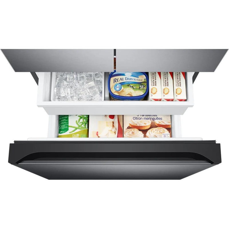  Samsung 18 cu. ft. Counter-Depth French 3-Door Refrigerator with Twin Cooling Plus® RF18A5101SG/AA IMAGE 4