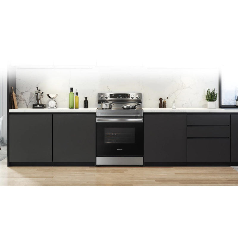  Samsung 30-inch Freestanding Electric Range with WI-FI NE63A6111SS/AA IMAGE 12