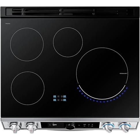  Samsung 30-inch Slide-in Electric Induction Range with WI-FI Connect NE63T8911SS/AA IMAGE 5