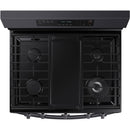 Samsung 30-inch Freestanding Gas Range with WI-FI Connect NX60A6711SG/AA IMAGE 5