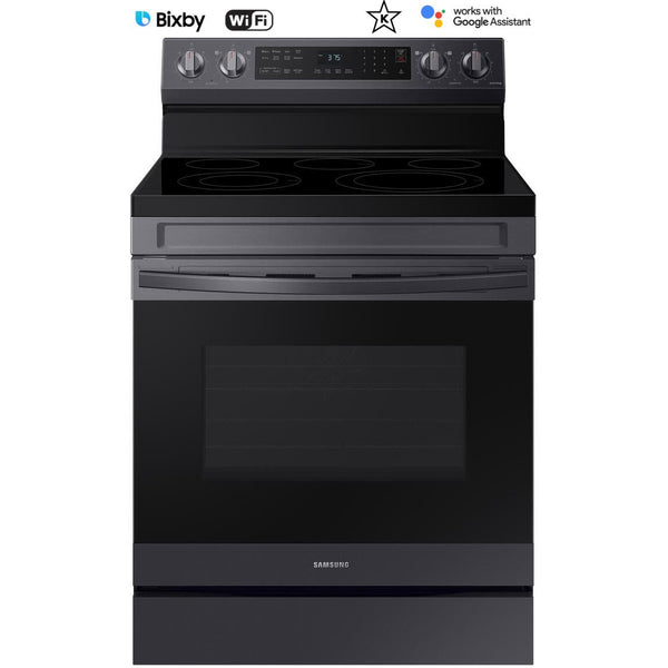  Samsung 30-inch Freestanding Electric Range with WI-FI Connect NE63A6511SG/AA IMAGE 1