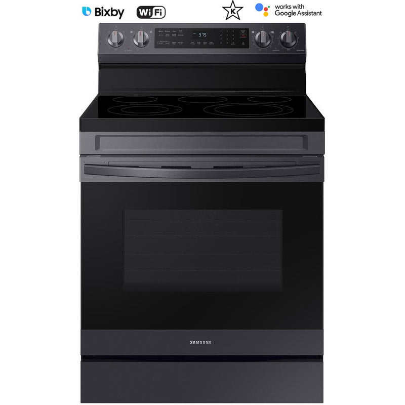 Samsung 30-inch Freestanding Electric Range with WI-FI Connect NE63A6511SG/AA IMAGE 1